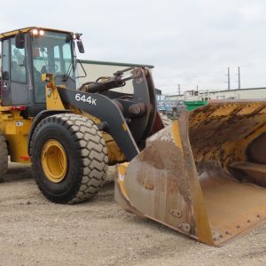 2018 John Deere 644K Wheel Loader Cab AC Diesel Tractor 124 Bucket