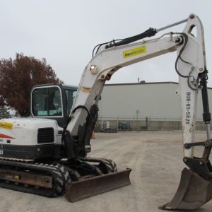2015 Bobcat E85 Mini Excavator A/C Cab Aux Hydraulic Q/C Blade Trackhoe