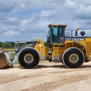 2014 John Deere 844K 4WD Articulating Wheel Loader Tractor Dozer AC Cab